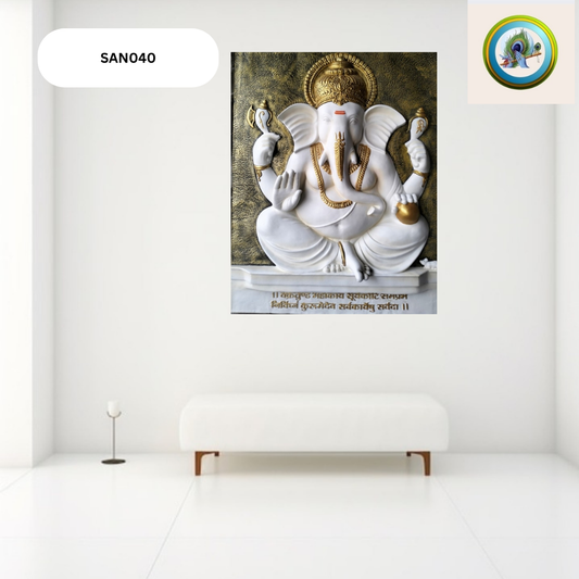 Relief Sitting Ganesha