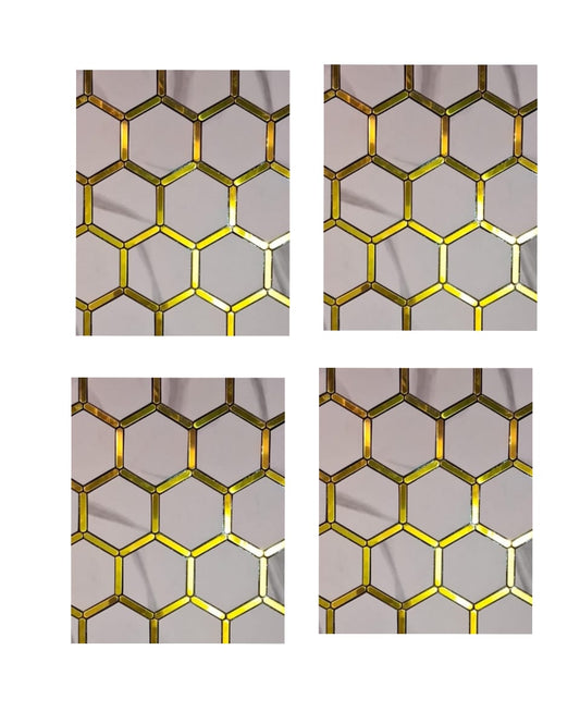 Glossy Hexagon Self Adhesive Tile